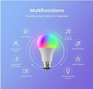 LED Smart Bulbs BroadLink LB4E27F E27 / 9W / 800 Lm RGB (2 foto / 3)