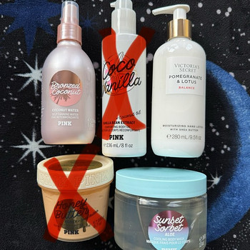 Victoria’s Secret isepruunistav kehasprei, kätekreem ja aloe