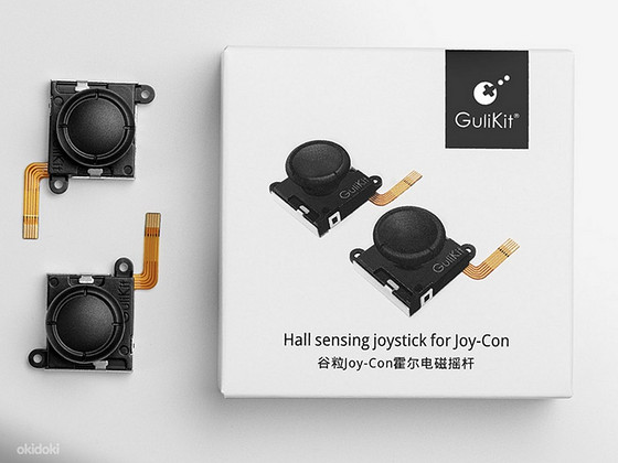 GuliKit Hall effect joystick asendus Joy-Con pultidele