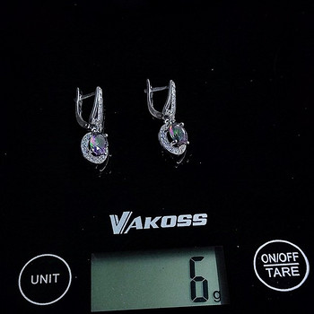 Серьги серебряные 925° с цирконием