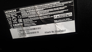Hitachi 32". LED. 30W. Jalg ja pult on olemas. (2 foto / 2)