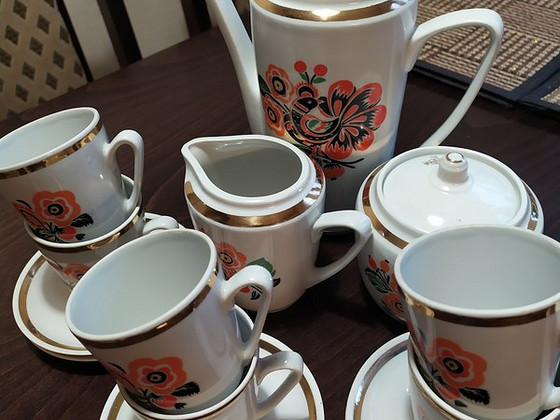 Кофейный набор на 6 персон. СССР.