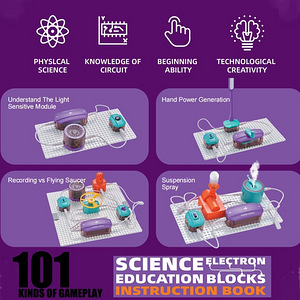 Laste elektrooniline konstruktor Science Education - 101 ske (7 foto / 7)