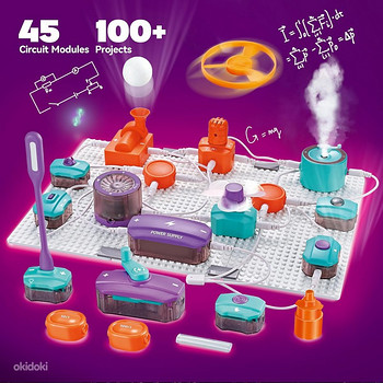 Laste elektrooniline konstruktor Science Education - 101 ske