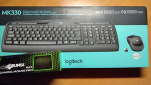 Беспроводная клавиатура и мышь Logitech (1 фото из 3)