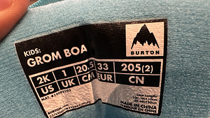 Ботинки для сноуборда Burton Grom Boa 33 (3 фото из 3)