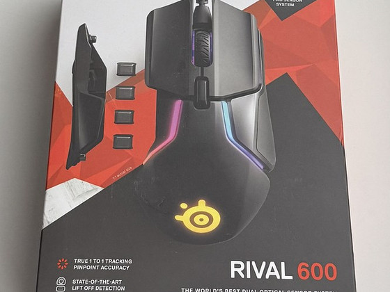 SteelSeries Rival 600 Wired Optical Mouse , Black