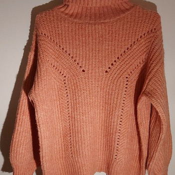 Cozy Peach Winter Sweater