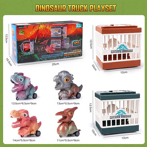 Dinosaurused puuriga 4 tk komplektis, iseliikuvad (3 foto / 4)