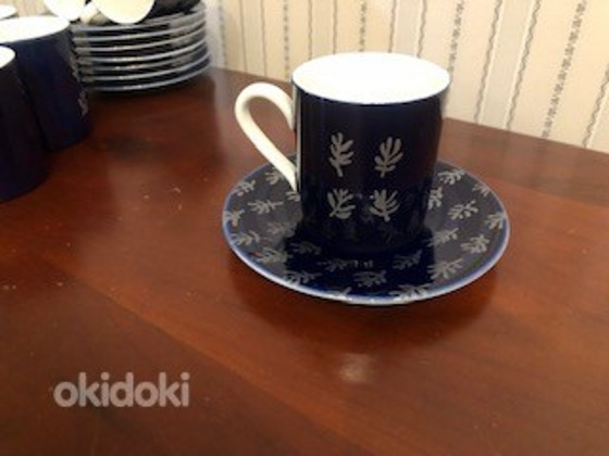 Кофейные чашки синий кобальт