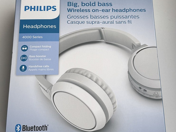 Philips Wireless Headphones, In-Ear, White