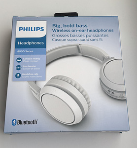 Philips Wireless Headphones, In-Ear, White (1 фото из 4)