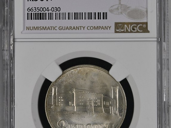 1930 ESTONIA 2K TOOMPEA FORTRESS NGC MS64+