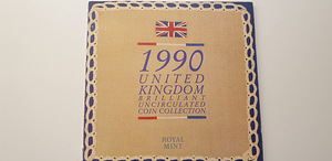 1990 United Kingdom Brilliant Uncirculated Coin Collection (1 foto / 3)