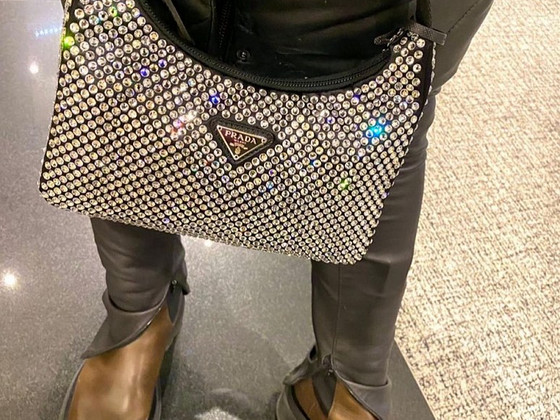 Prada hobo bag crystal kott bag kotid
