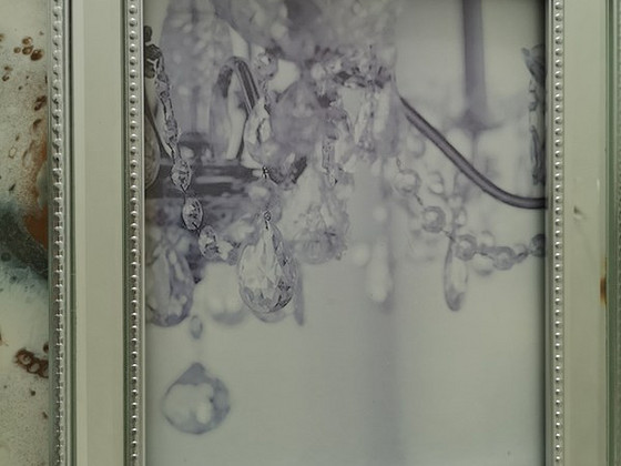 Фоторамка, серебряная, 24x19