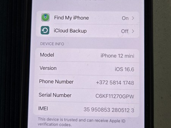 Müüa Iphone 12 Mini Väga heas korras