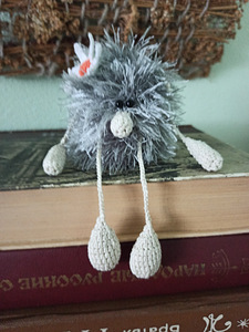 Вязаная игрушка . Домовёнок. (4 фото из 4)