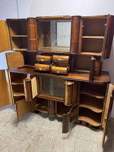 Haruldane art deco stiilis vitriinkapp (4 foto / 10)
