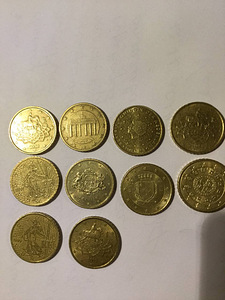 Евро монеты (4 фото из 5)