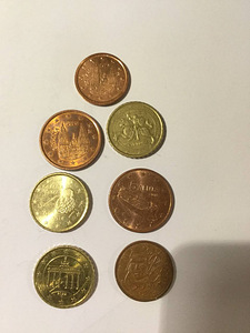 Евро монеты (5 фото из 5)