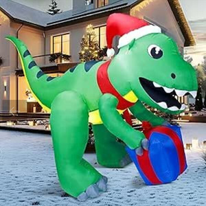 UUS Suur täispuhutav LED-valgustusega dinosaurus, 1,5 m (1 foto / 3)