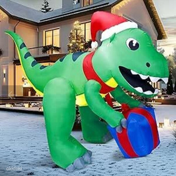 UUS Suur täispuhutav LED-valgustusega dinosaurus, 1,5 m