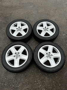 18" Audi originaalveljed 5x112 + naastrehvid 235/55/18 (6 foto / 8)
