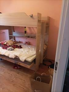 Kahekorruseline voodi diivaniga 190 cm. (3 foto / 5)