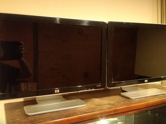 2 monitori Hp 2007v