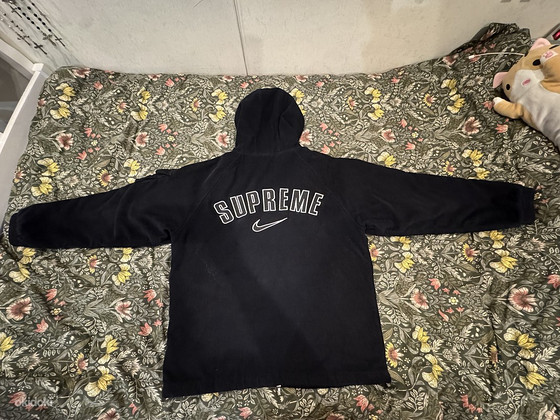 Supreme Nike Arc вельветовая куртка с капюшоном