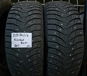 Шины R16 215 70 16 Kumho 6мм 2шт (1 фото из 1)