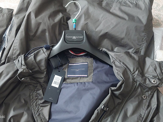 TOMMY HILFIGER Парка Rain Coat Packable Парка Темно-зеленый