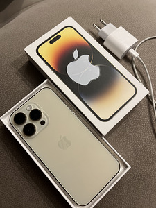 iPhone 14 Pro 128 ГБ, золотой, как новый! (5 фото из 7)
