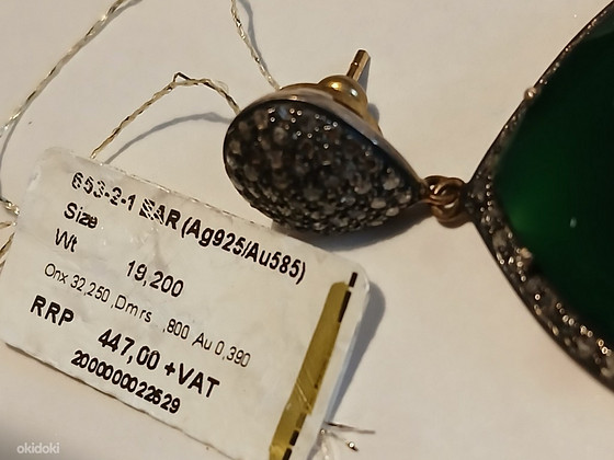 Серьги из серебра 925 + золото 585 новые