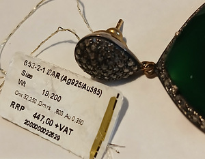 Серьги из серебра 925 + золото 585 новые (1 фото из 5)