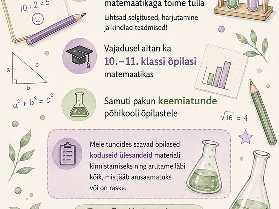Matemaatika ja keemia juhendaja