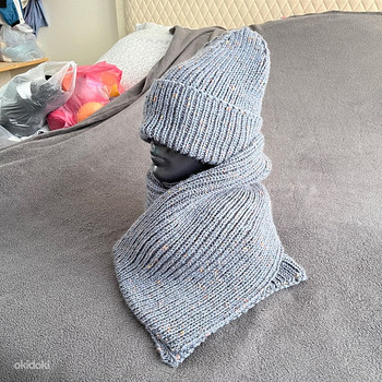Käsitsi valmistatud talvekomplekt: müts ja sall