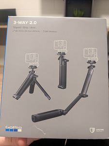 GoPro 3-Way 2.0: 3-в-1 дизайн: он трансформируется из ручки (1 фото из 2)