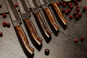 Käsitsi valmistatud kööginugade komplekt "Viiekas" (5 foto / 6)