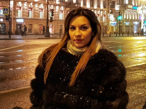 Полушубок из песца. XS размер.