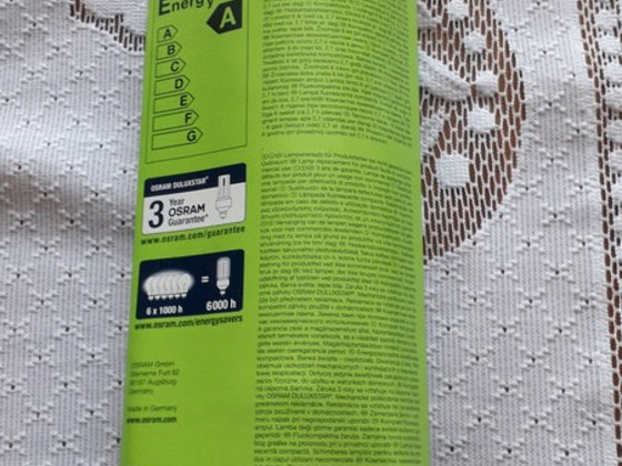 Экономные лампочки OSRAM 17W=85W, E27, 6 шт