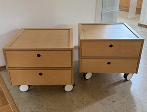 Vintage Fellin Furniture öökapid, 2tk (1 фото из 6)