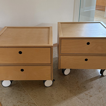 Vintage Fellin Furniture öökapp , 2tk