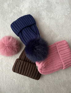 НОВИНКА! Шапки! Натуральный помпон (2 фото из 5)
