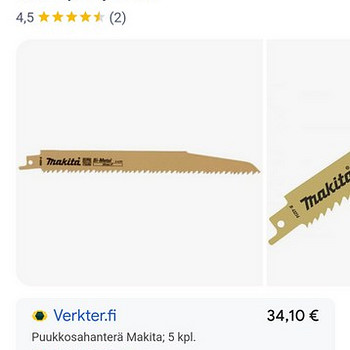 Makita UNIV.SAETERA. universaalne saeleht Makita.