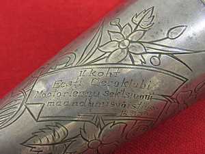 Серебряный (84 и 875) призовой кубок за второе место Эстонского аэроклуба 32 год... (2 фото из 10)