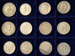 1 рубль 1913 -- 1733 года 12шт (1 фото из 10)