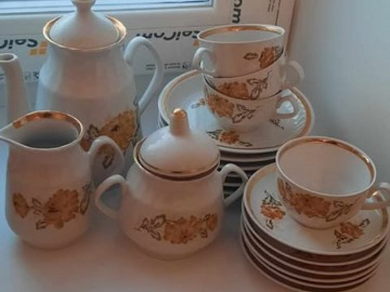 Кофейный сервиз на 4 персоны (кофейник, сахарница, сливочник