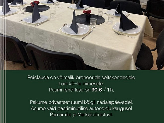 ПОМИНКИ РЯДОМ С PÄRNAMÄE И КЛАДБИЩЕМ METSAKALMISTU